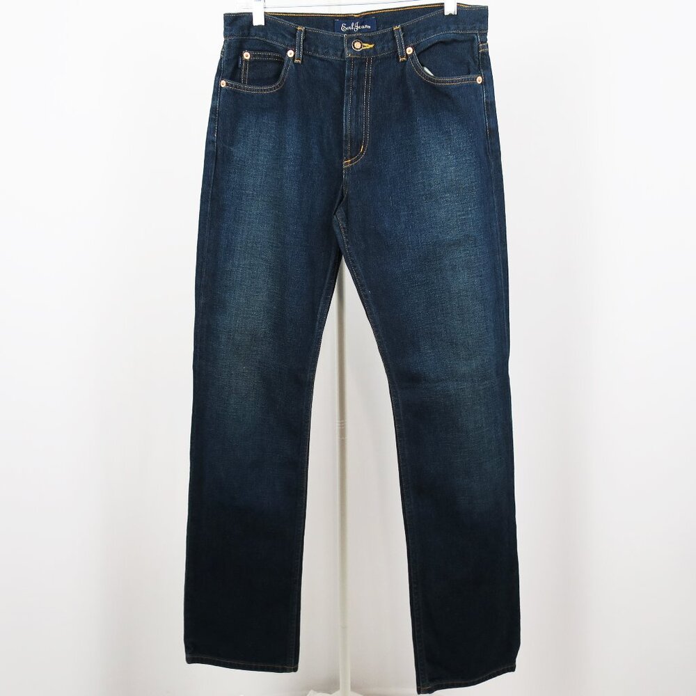 NWT Earl Jean Y2K Style 33 Western Cut Slim Boot-Cut Broken Twill 30 Wear Wash